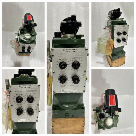 New/Unused Woodward UG-10D Governor P.N :8527-112 with Speed Adjusting Motor 1766-523, 24VDC, 2 RPM