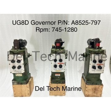 WOODWARD GOVERNOR - UG8D GOVERNOR - A8525-797 - Governor RPM :745-1280 - MAN B&W L23/30H Engine  